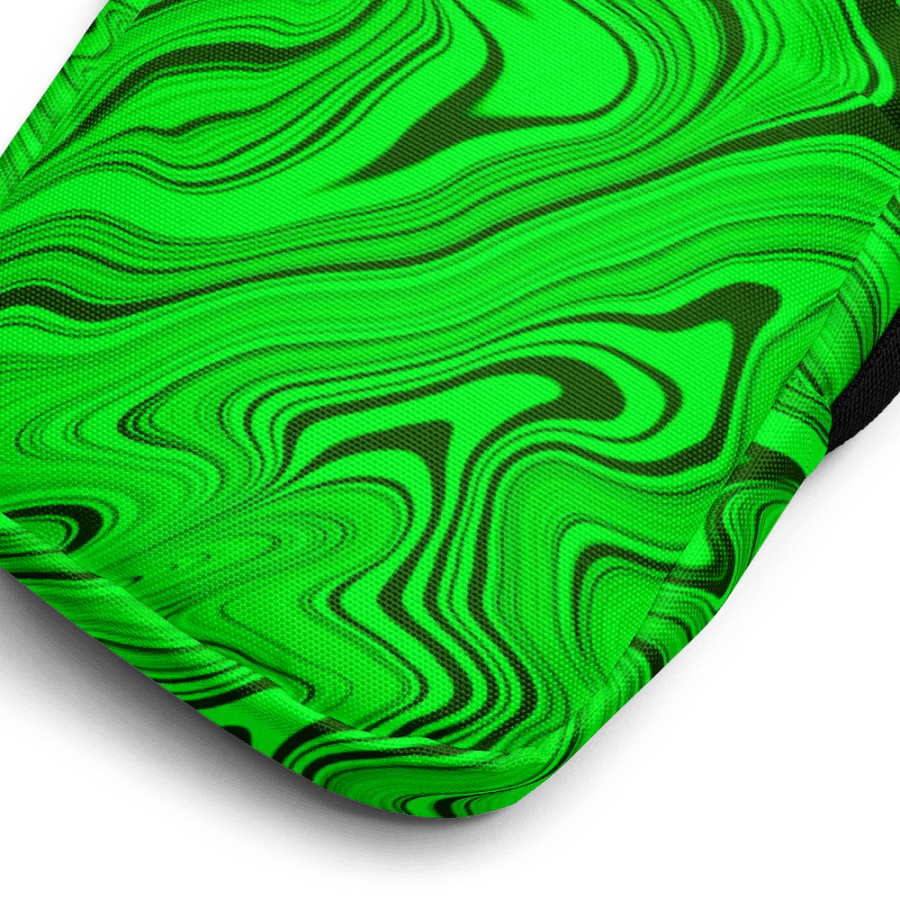 Utility Crossbody Bag - Green Liquid Swirls product image (7)