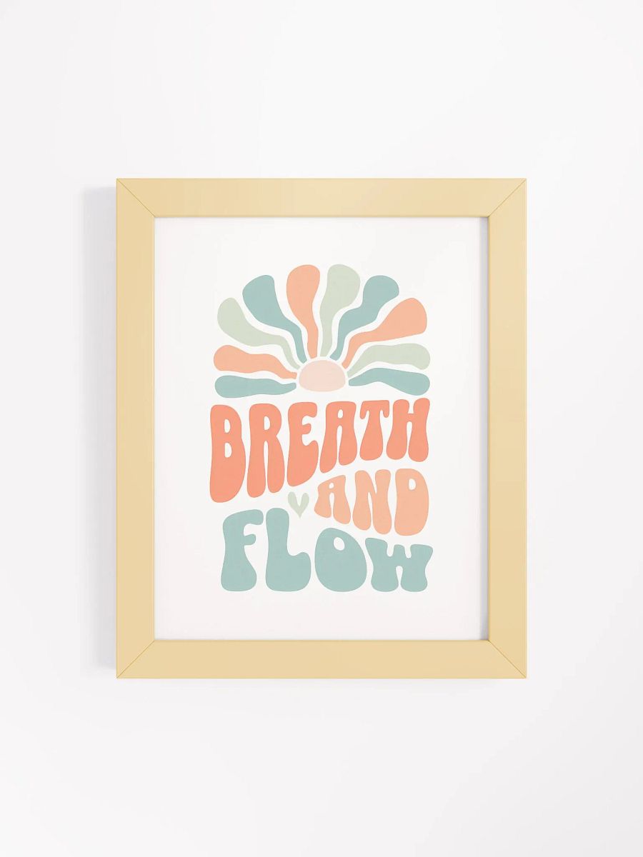Breathe & Flow Framed Poster 🧘‍♀️ product image (42)