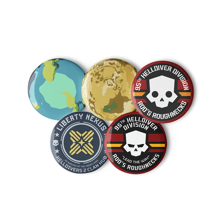95th Button Pins Set A product image (2)