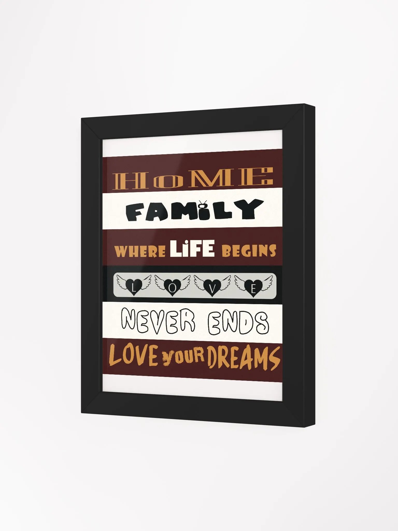 Inspirational Home and Family Matte Poster product image (3)