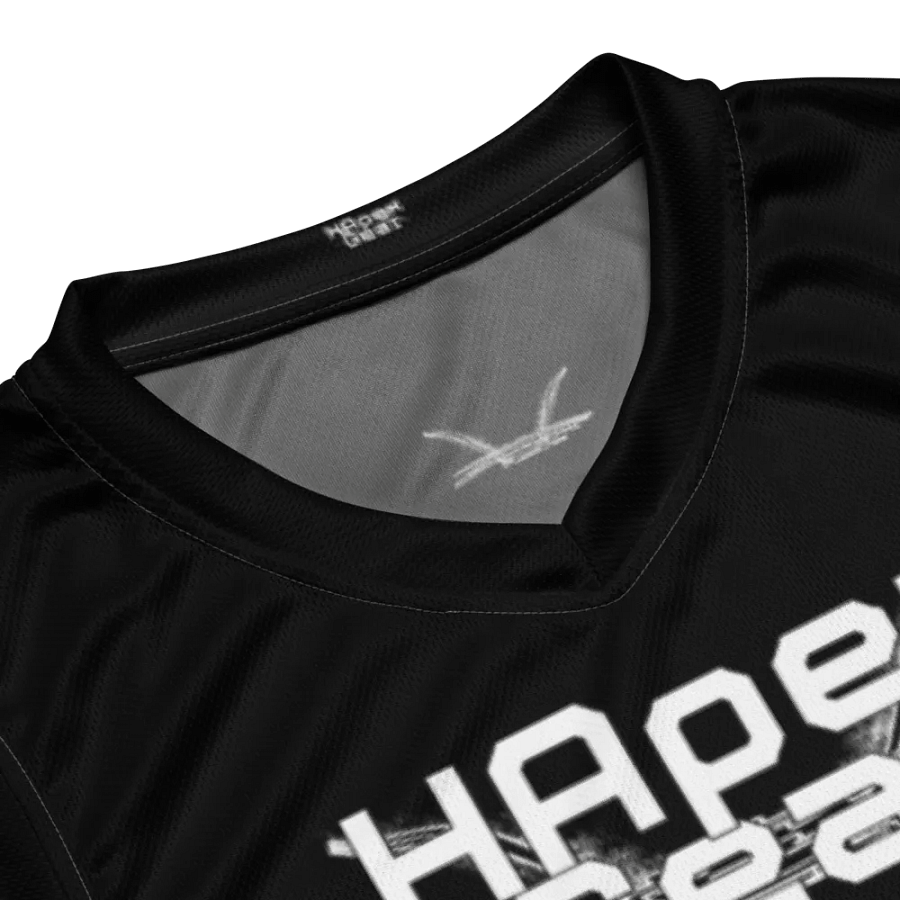 Capital EISKO - Black - Recycled Unisex Basketball Jersey - White HApex Gear Black Logo product image (8)