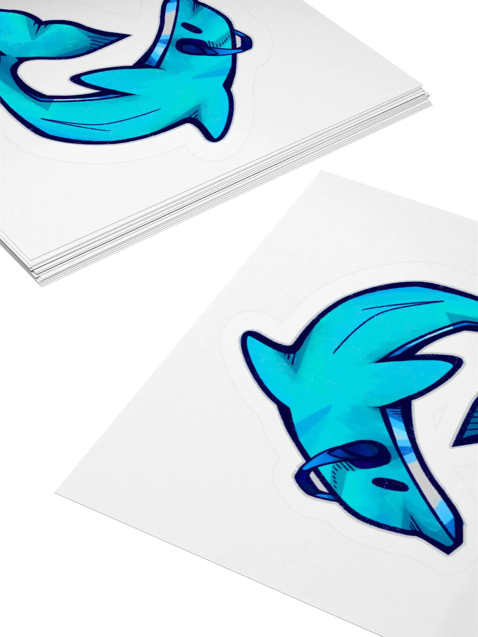 Synthwave Dolphin Sticker product image (4)