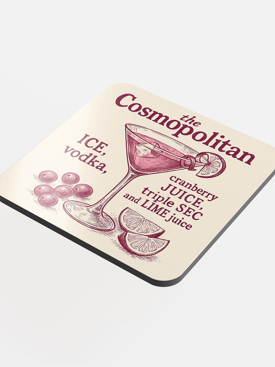 Cosmopolitan Cocktail Coaster – Retro Bar Decor product image (4)