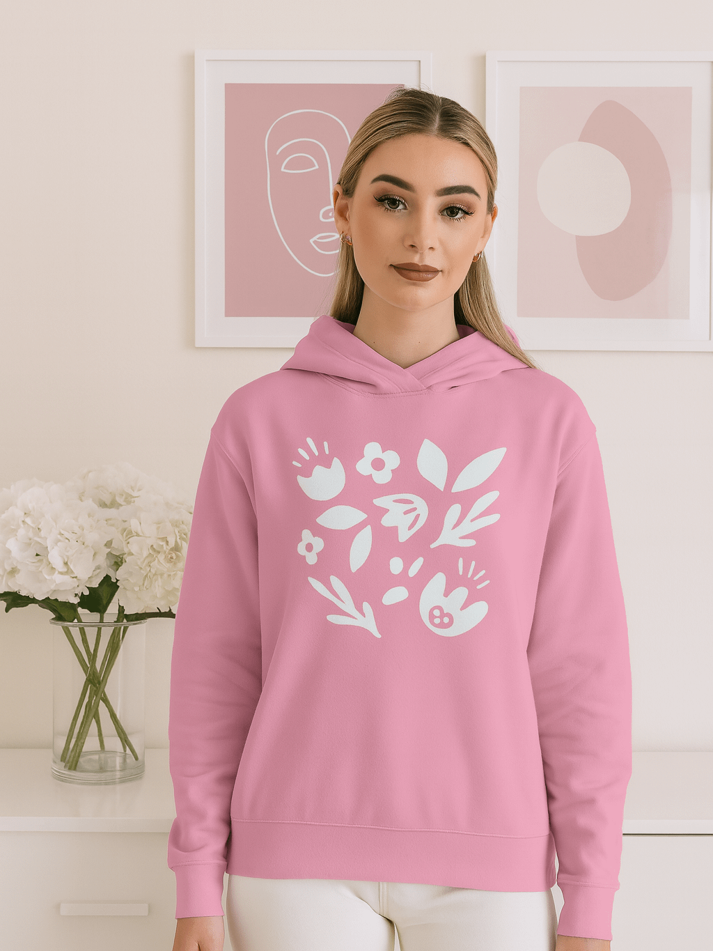 WHITE FLOWER Hoodie product image (2)