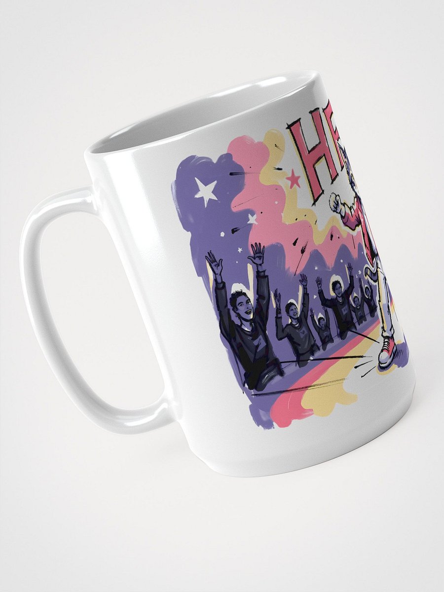 Colorful Cat Concert Mug | 'HEHE' Design product image (3)
