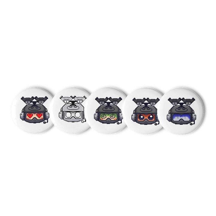 Set 5 Colored Pixy Pins By TikTok Creator SpSoldierPixel product image (1)