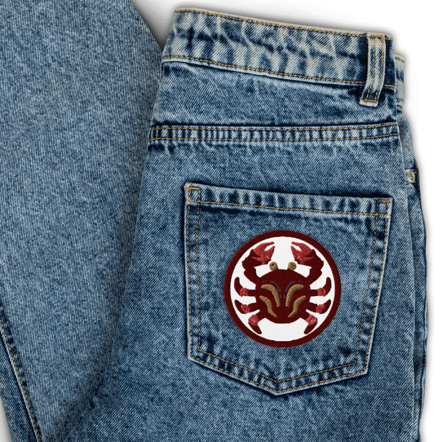 Symmetrical Crab Embroidered Patch product image (11)