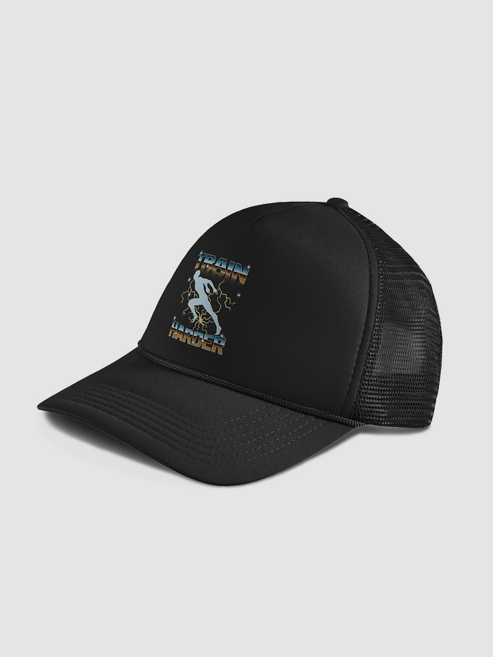 Train Harder Runner Lightning Bolt Trucker Hat product image (2)