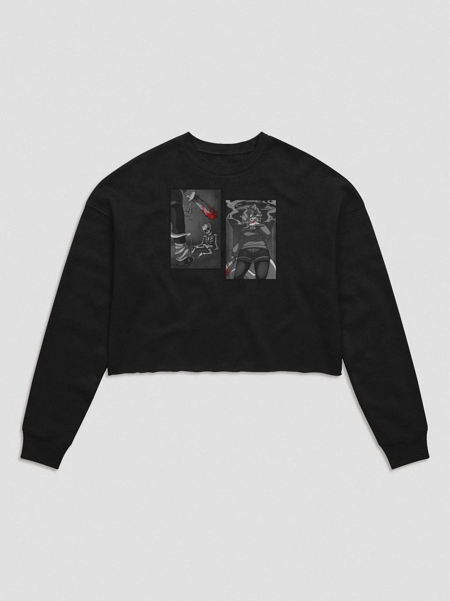 Sketchy's Scuffle | Manga Panel Crop Sweater product image (1)
