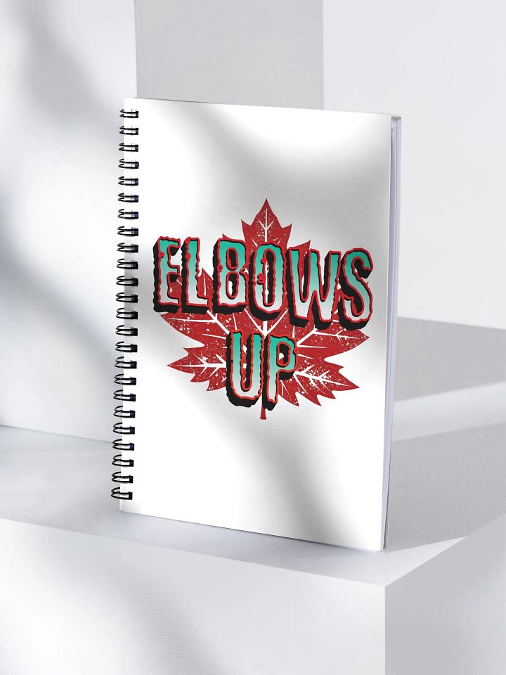 Elbows Up Maple Leaf Spiral Notebook product image (1)