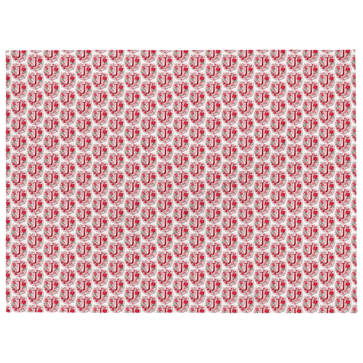Valentine’s Monogram Letter J(2) Blanket product image (1)