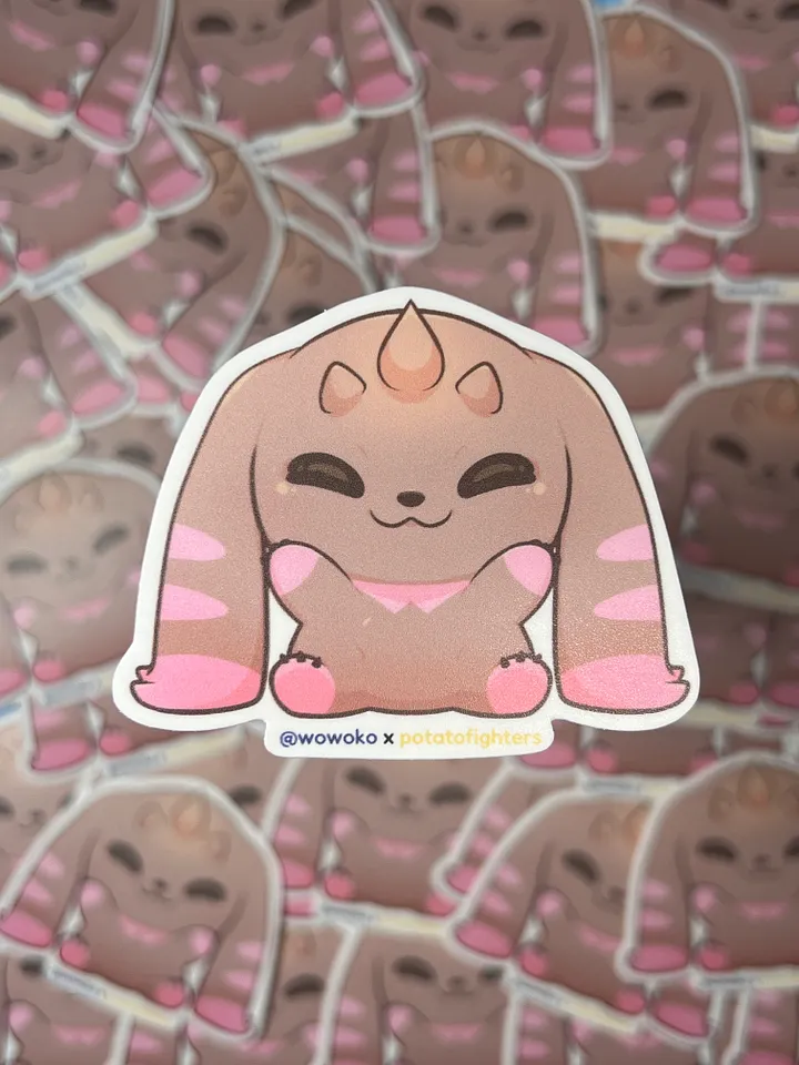 WoWoKo x Potato Fighters - Digimon - Lopmon - Sticker product image (1)