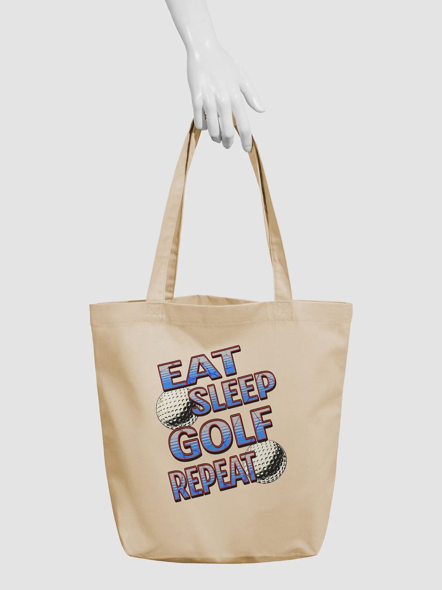 Eat Sleep Golf Repeat Angle Lover's Eco-Friendly Tote product image (6)