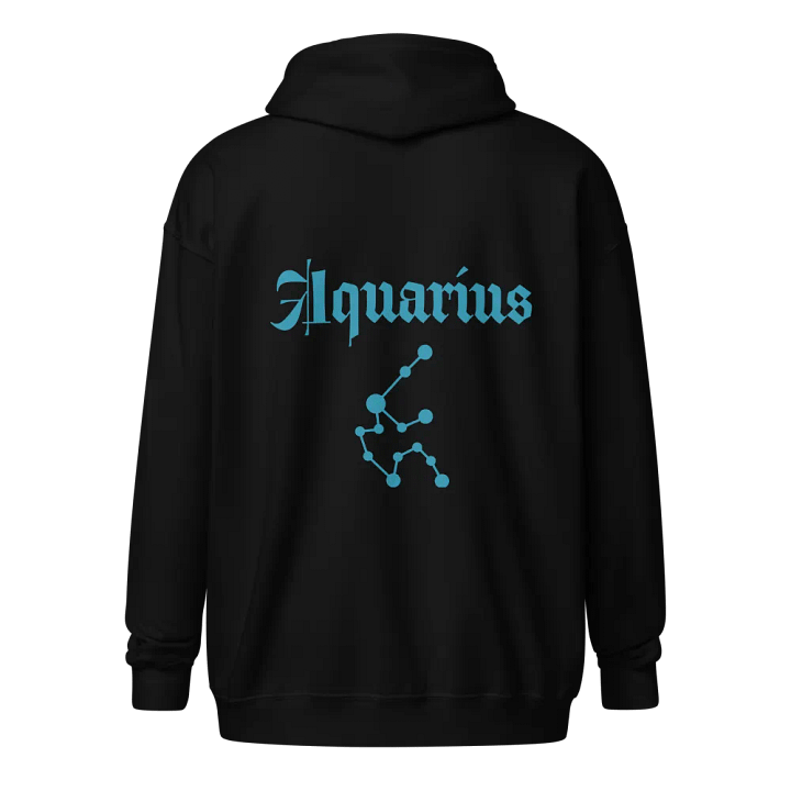 Abstract Wavy Aquarius Unisex Zip Hoodie product image (8)