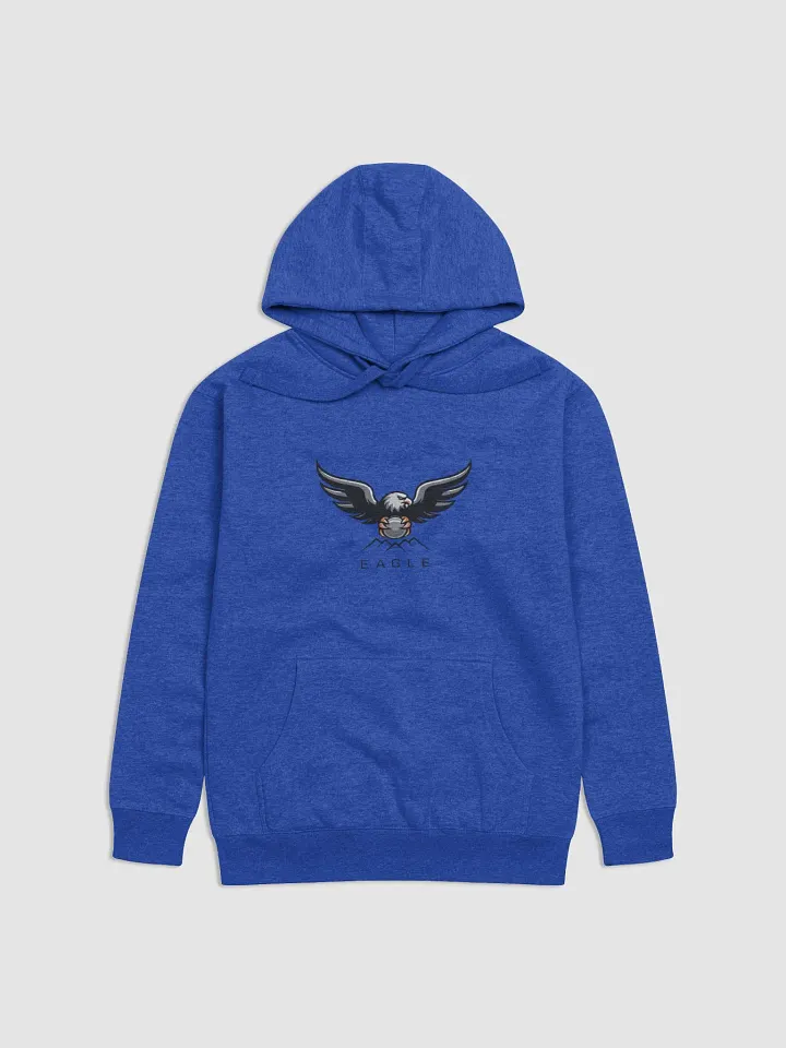 Eagle's Embrace Unisex Premium Hoodie - Stylized Eagle Logo Design product image (1)