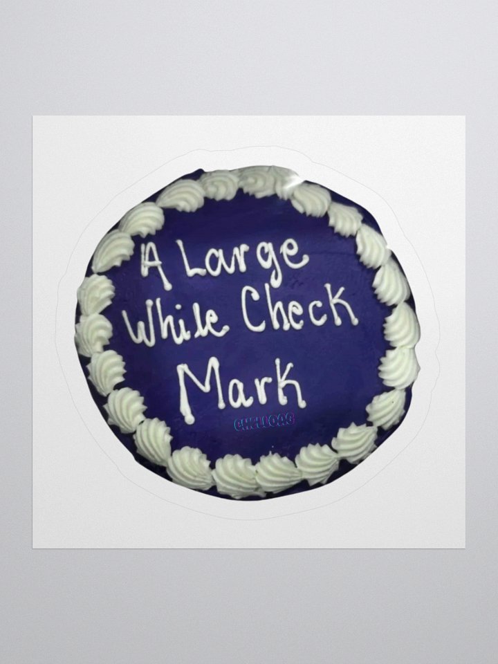 A Large While Check Mark sticker product image (4)