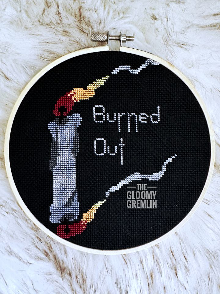 Burned Out - 6" Stitched Piece product image (1)