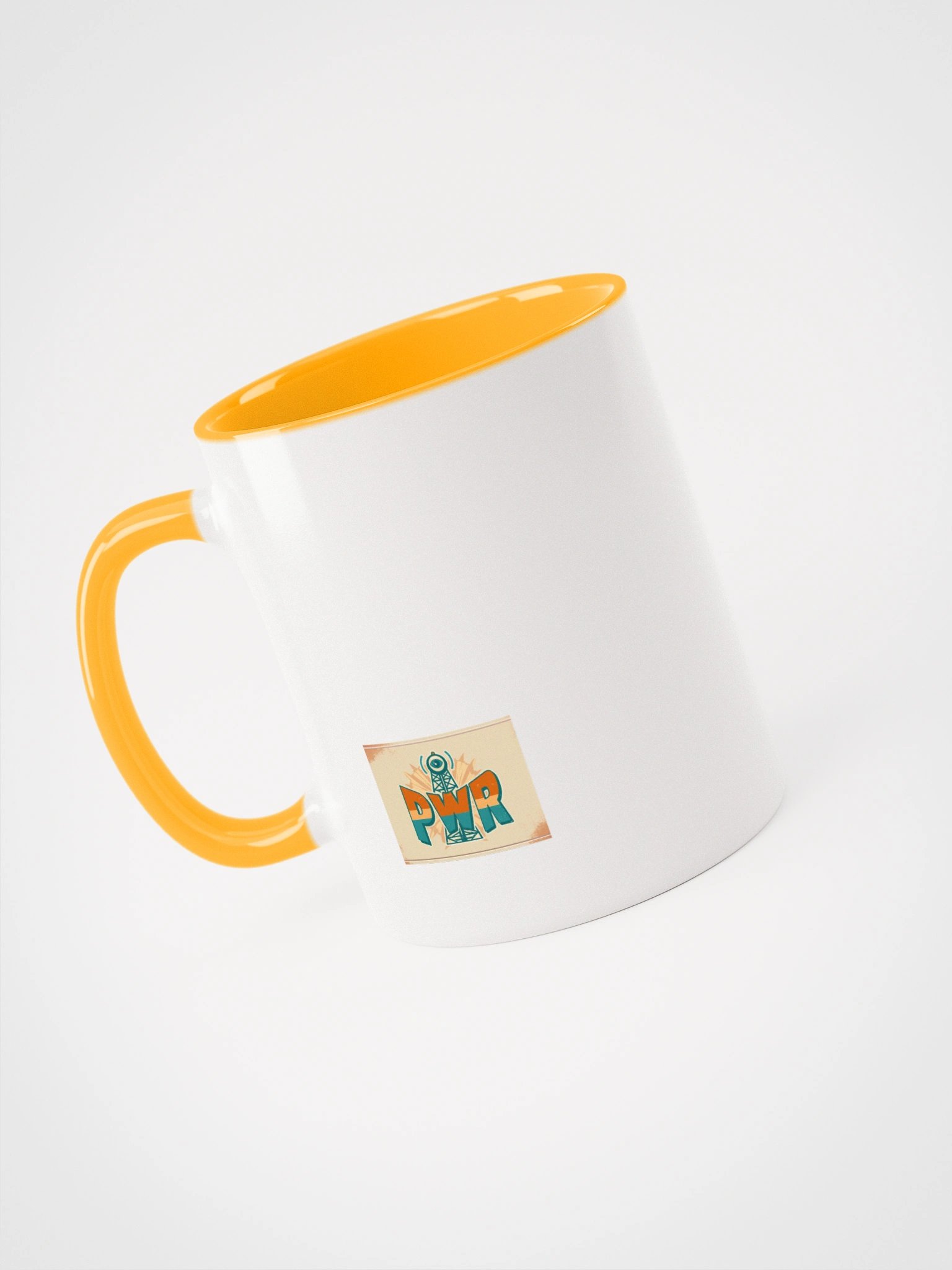 Yellow PWR Radio Tower Mug product image (3)