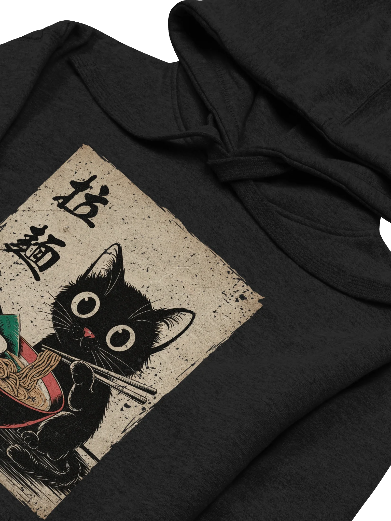 Black Cat Ramen Iconic Vintage Graphic Style Hoodie product image (39)