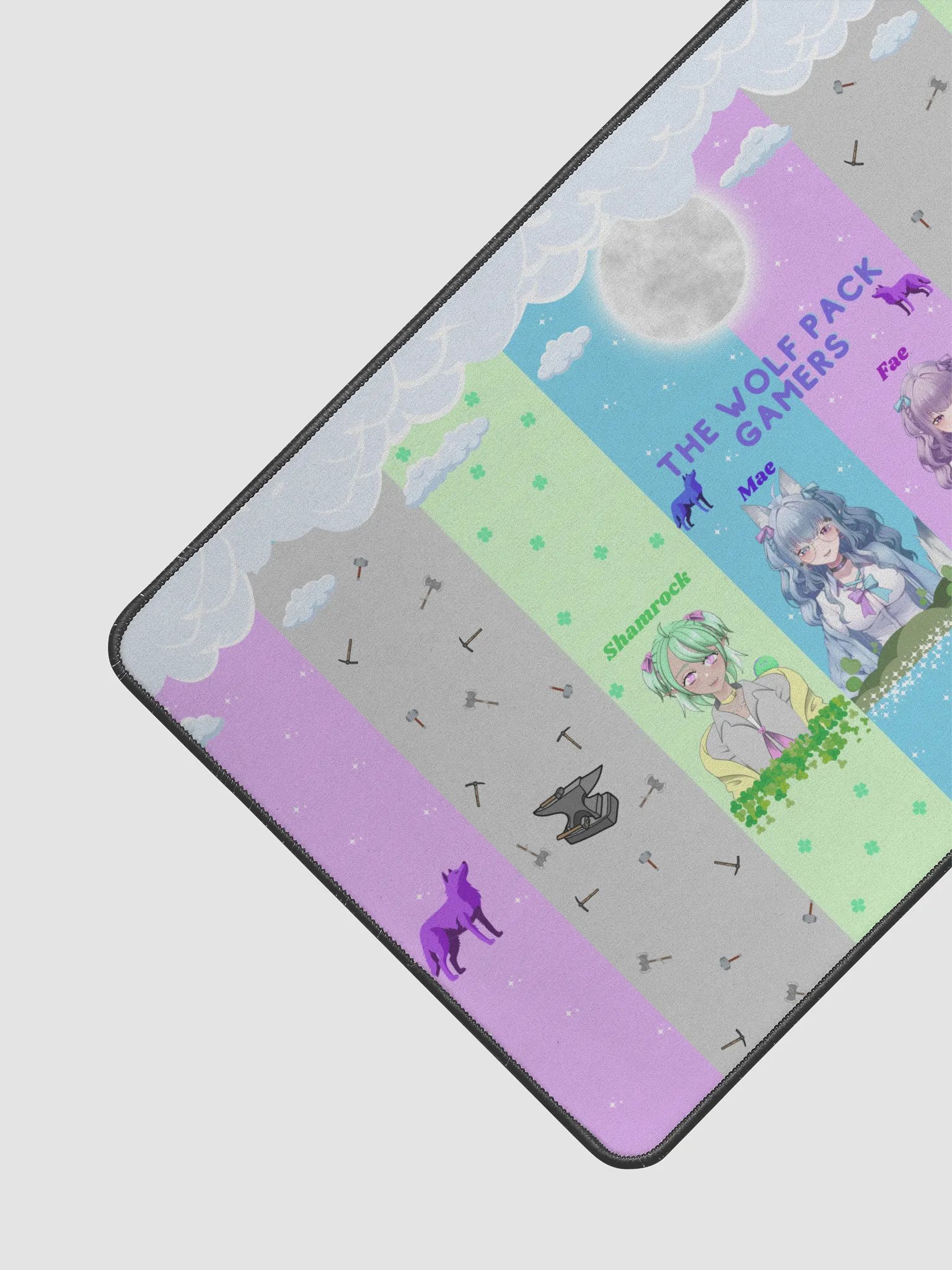 The Wolf Pack Gamers Desk Mat (12”x 22”) v.2 product image (2)