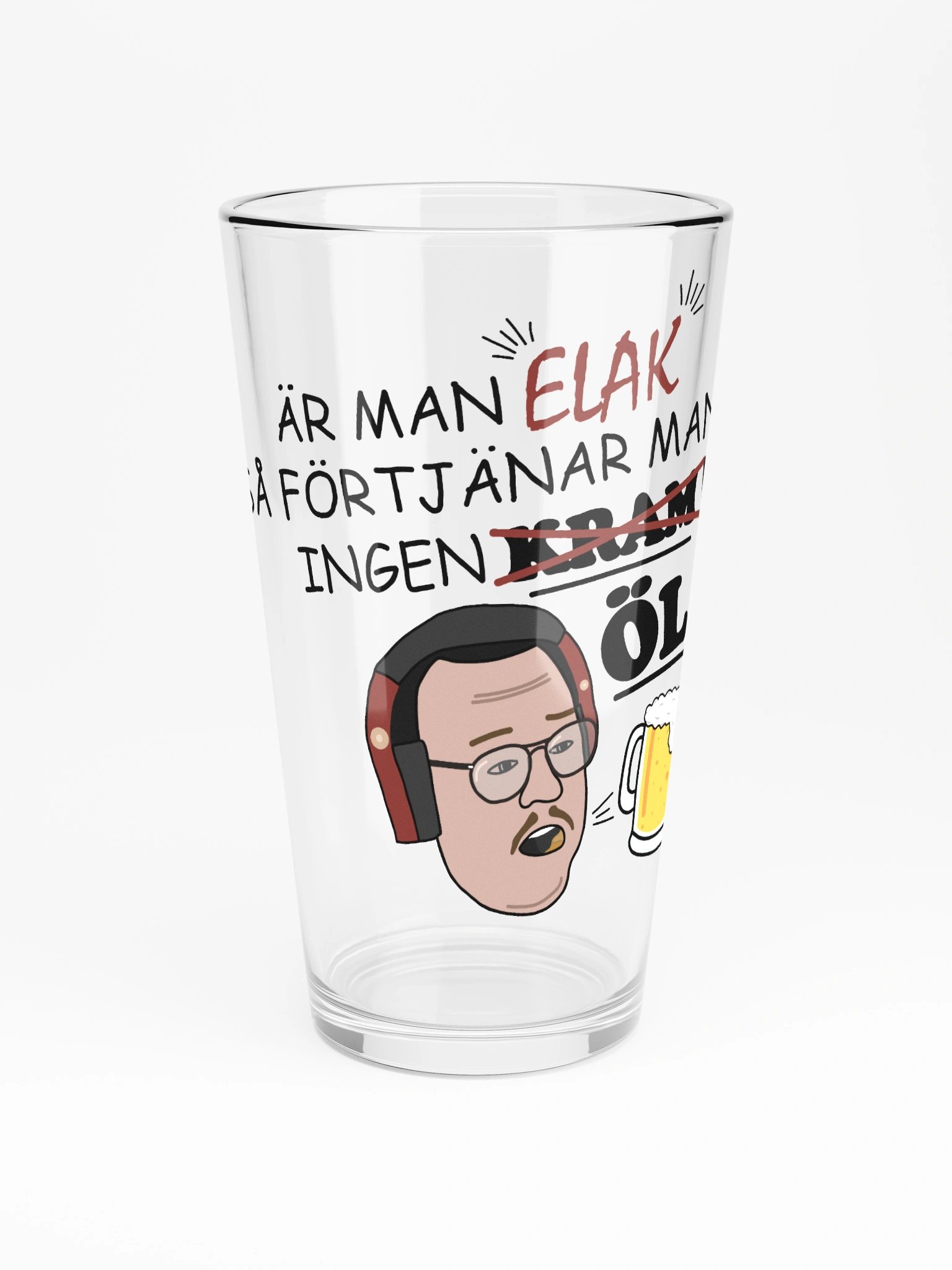 FÖRTJÄNAR INGEN ÖL - PINT GLASS product image (3)