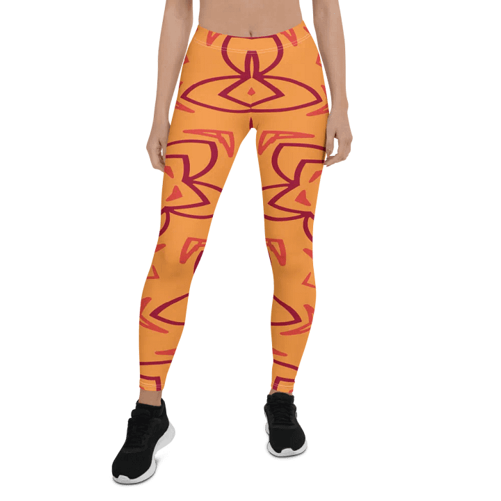 Retro Floral Fusion All-Over Leggings product image (1)