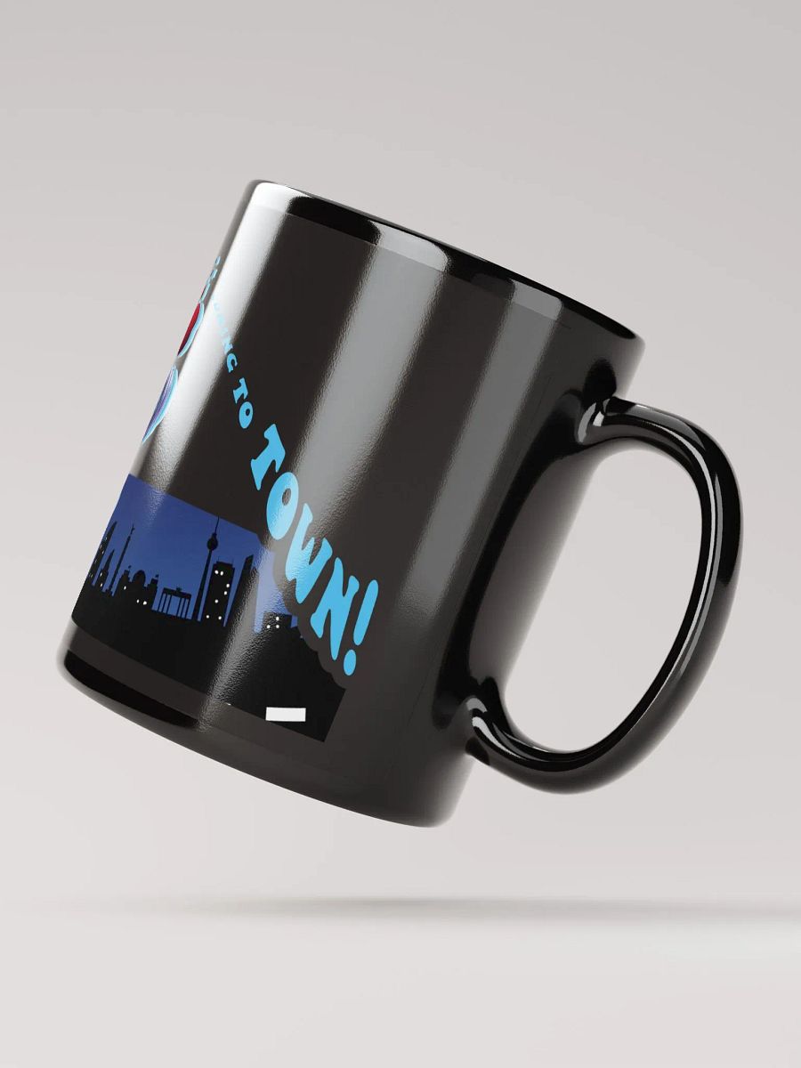 "Santa Claus is coming to town!" Scarvenmot Trio Black Glossy Mug product image (3)
