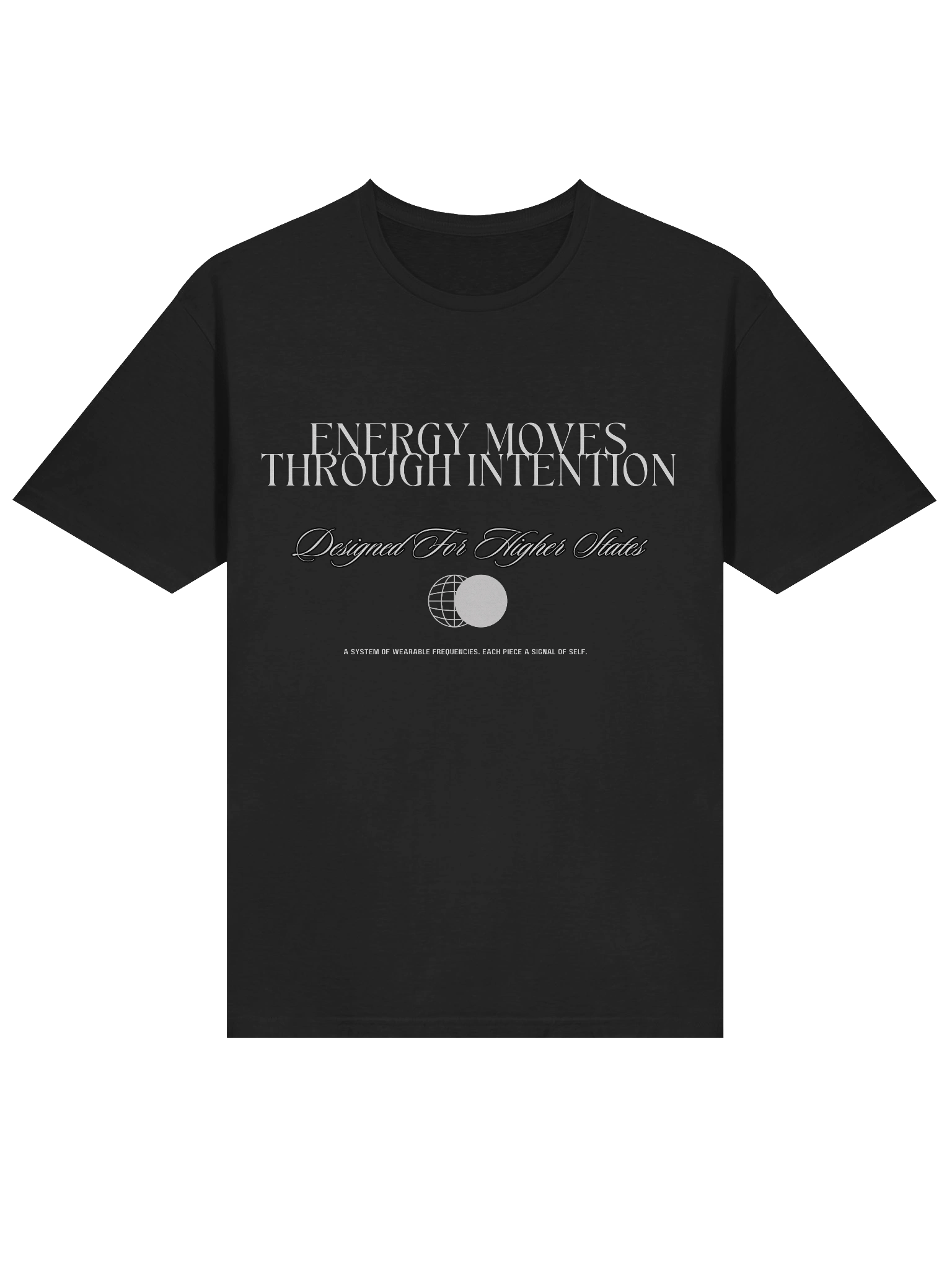 Energy Moves Through Intention Tee – Black Signal / Capsule 01 product image (4)