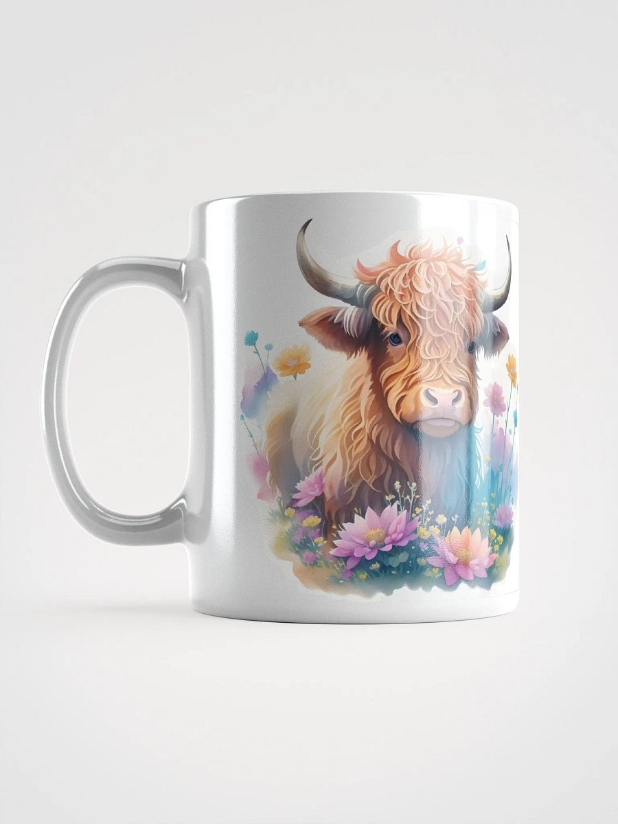 Highland Cow and Flowers Mirrored Mug product image (11)