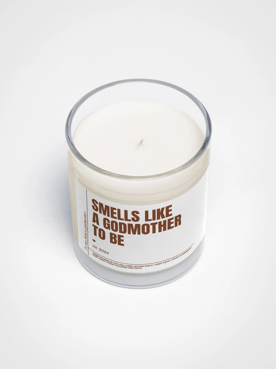 Simple elegant godmother proposal candle product image (4)