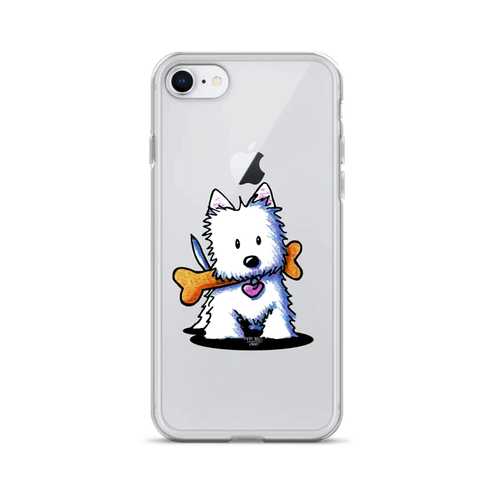 Westie Dog with Bone White Dog iPhone® Clear Case product image (1)