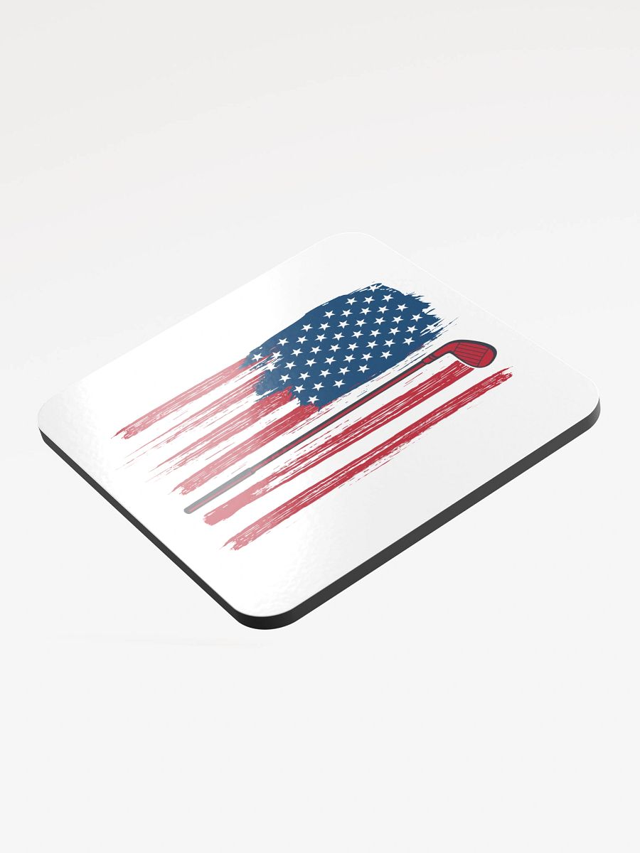 USA Flag Golfing Patriotic Swing Coaster Set product image (4)