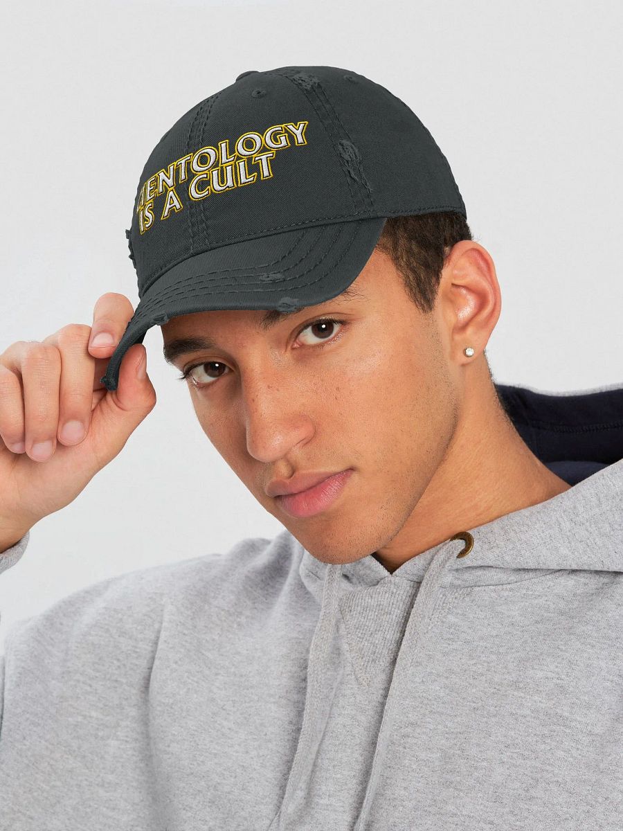 'SCIENTOLOGY IS A CULT' DISTRESSED HAT product image (5)