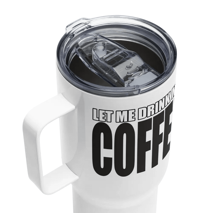 Coffee Or Death Travel Mug With Handle product image (4)