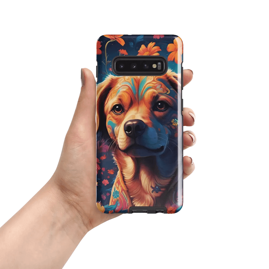 Pawsitively Petal Power: Floral Doggy Delight Samsung Galaxy product image (55)