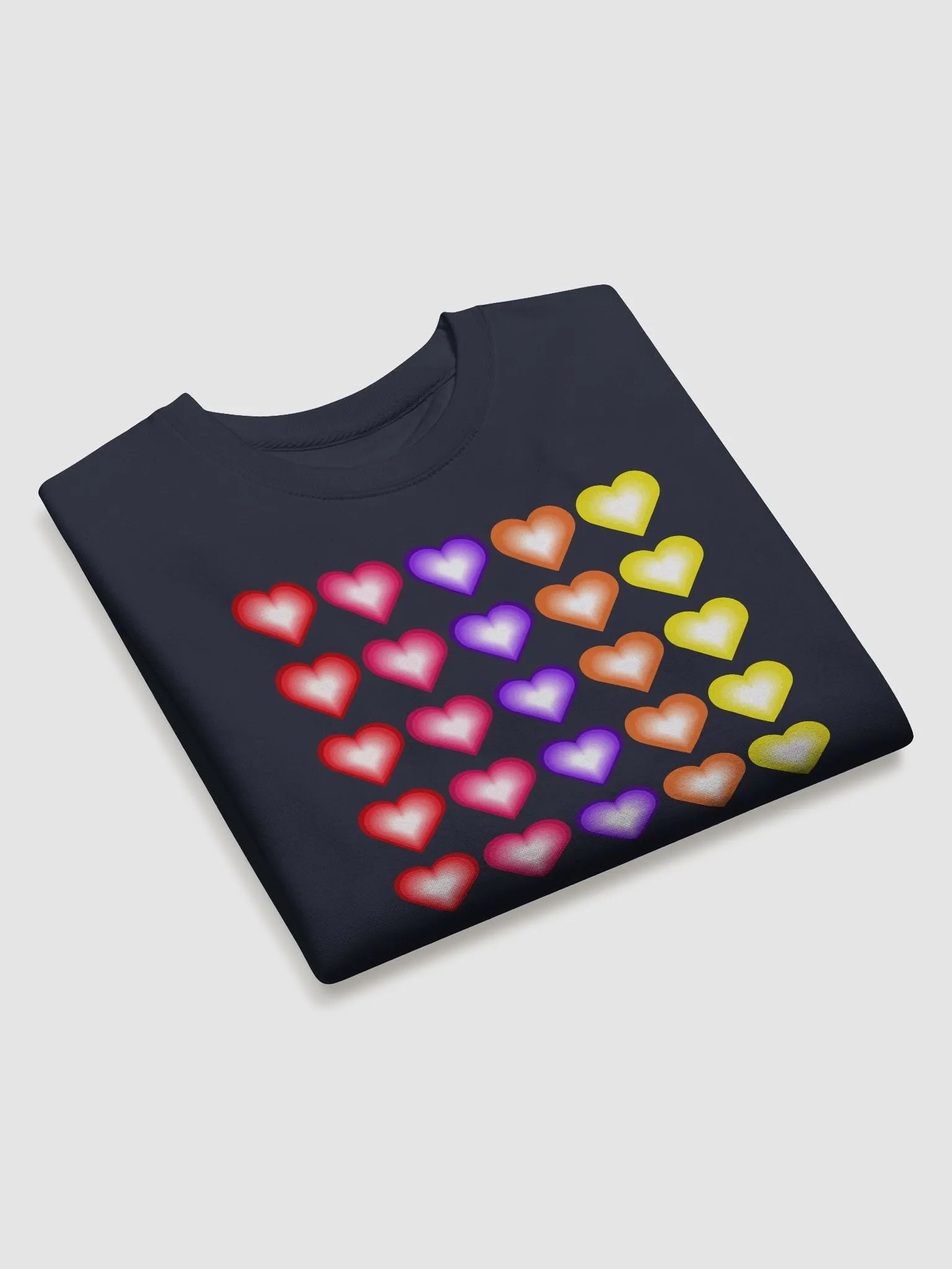 Vibrant Colorful Valentine's Hearts Premium Sweatshirt product image (18)