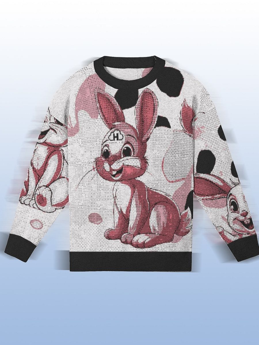 HAC Bunny knitted Crewneck Sweater Relaxed Fit product image (3)