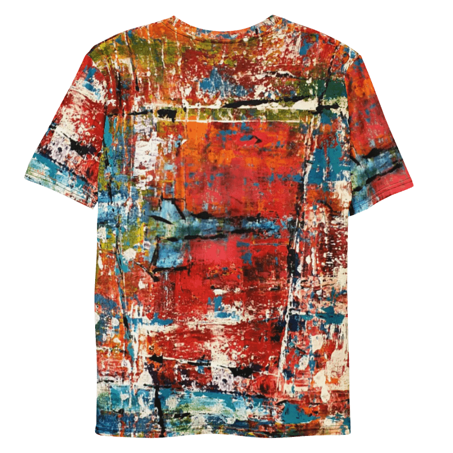 original abstract painting on all over printed tshirt product image (9)