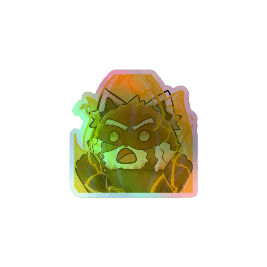 Holographic Firey Rage Sticker product image (1)