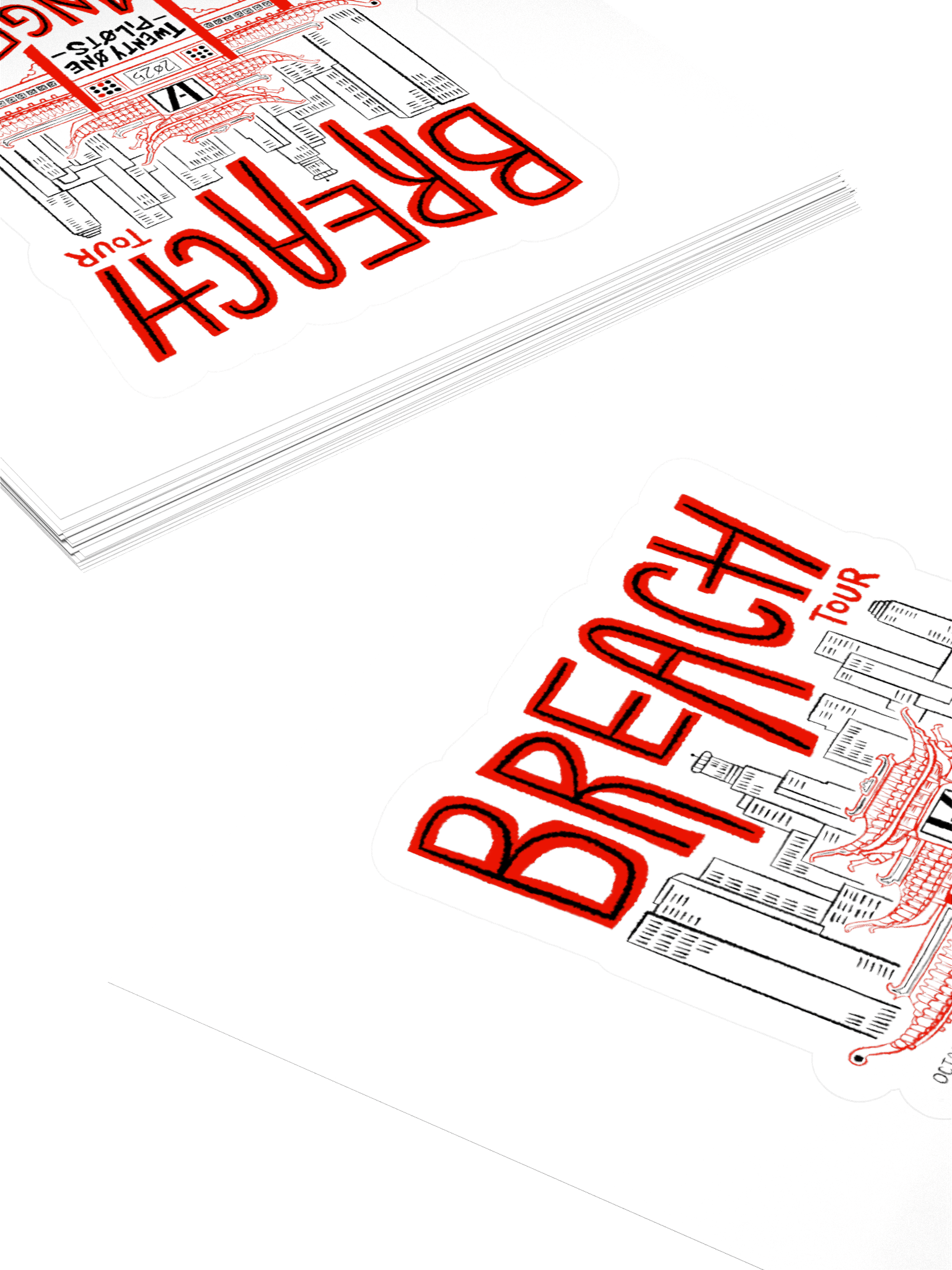 Breach LA Kiss Cut Design Sticker product image (4)