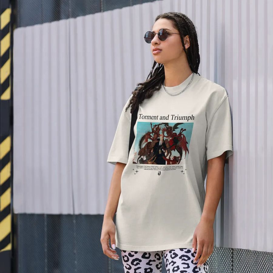 Torment and Triumph - BUIII Remix Premium Oversized Faded T-Shirt - Black product image (8)