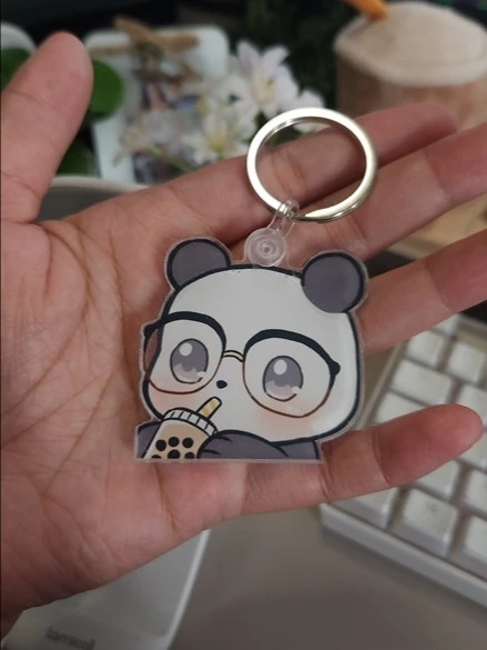 Panda Boba Acrylic Keychain product image (1)