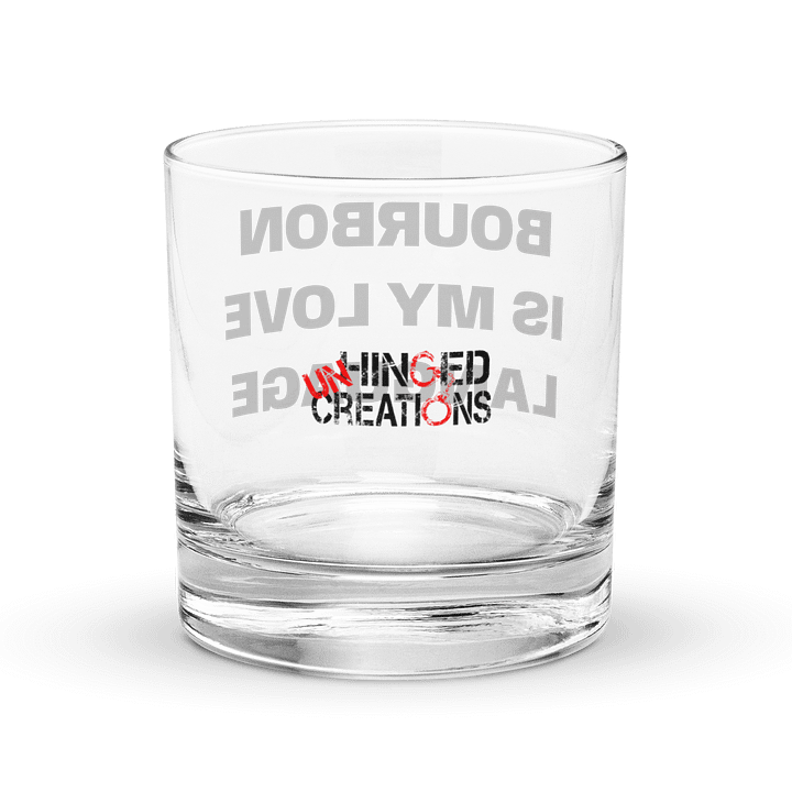 Bourbon is My Love Language Rocks Glass product image (2)