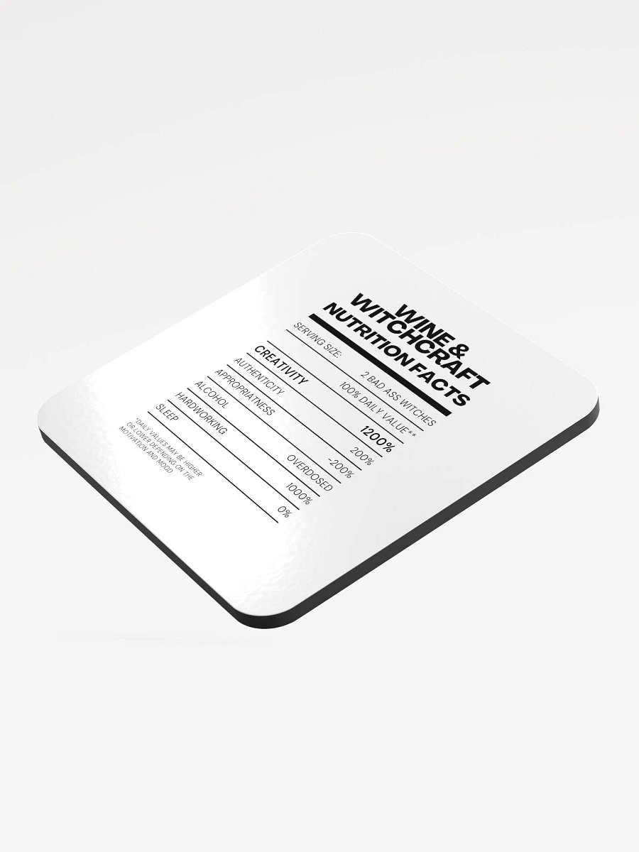 Nutrition Facts Coaster product image (3)