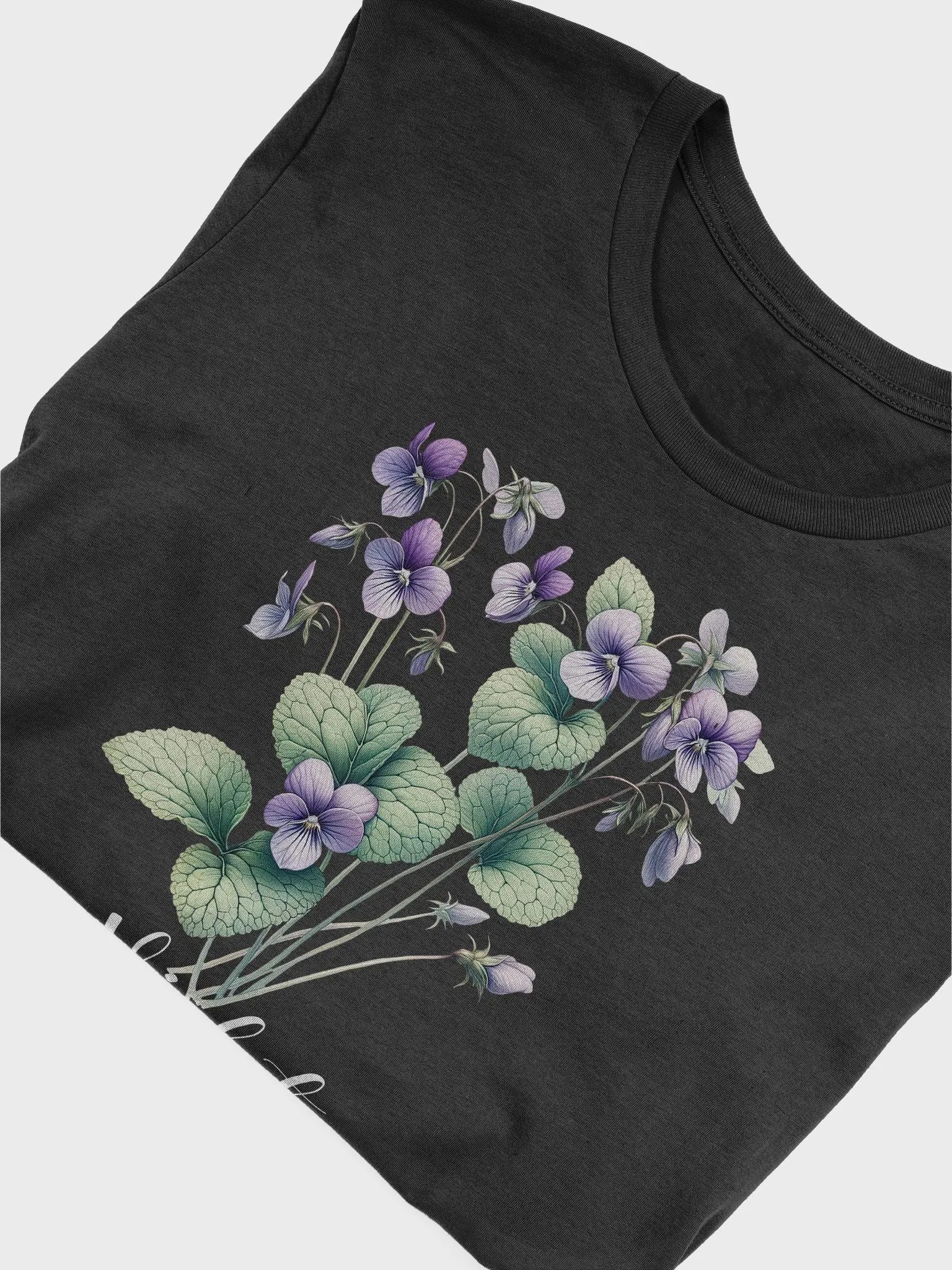 Violet Birth Month Flower Tee For February: Reflecting Virtue, Modesty, Humility: Perfect Gift For Her product image (4)