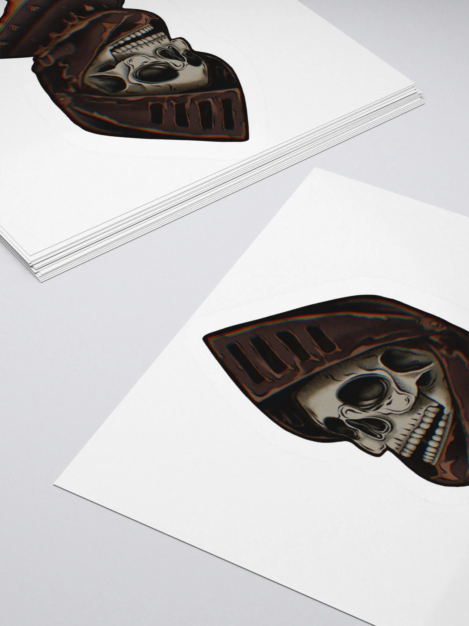 "Gothic Knight Skull" Sticker product image (10)