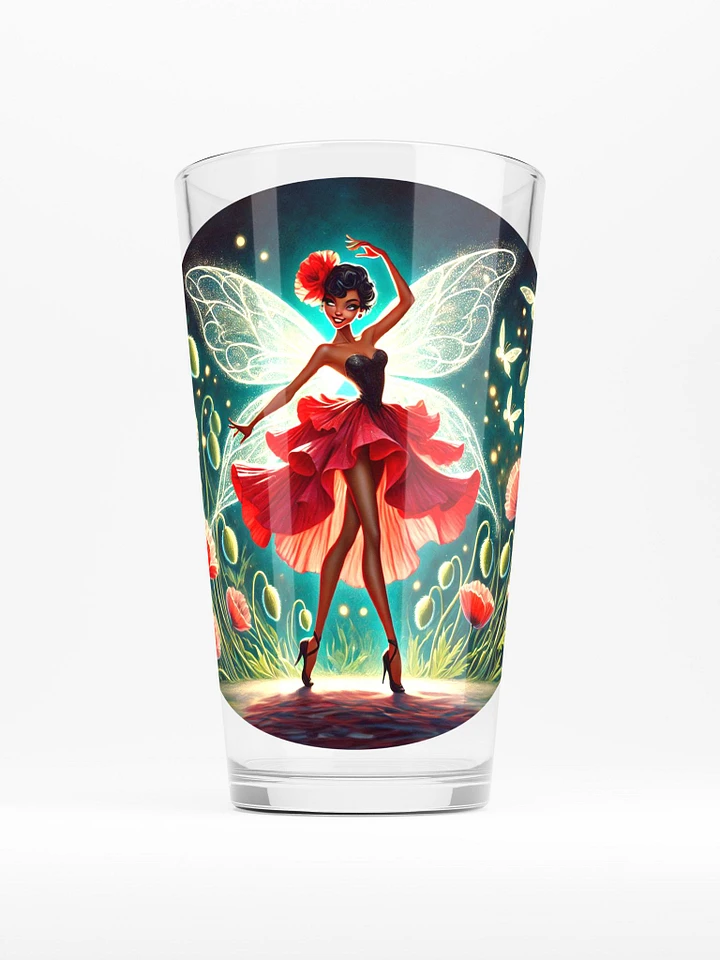 Beautiful Poppy Fairy16 oz Glass - Fairytale Glassware product image (1)