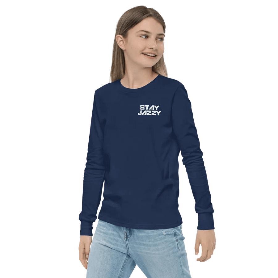 Kids Size "Stay Jazzy" Long Sleeve T-Shirt product image (15)