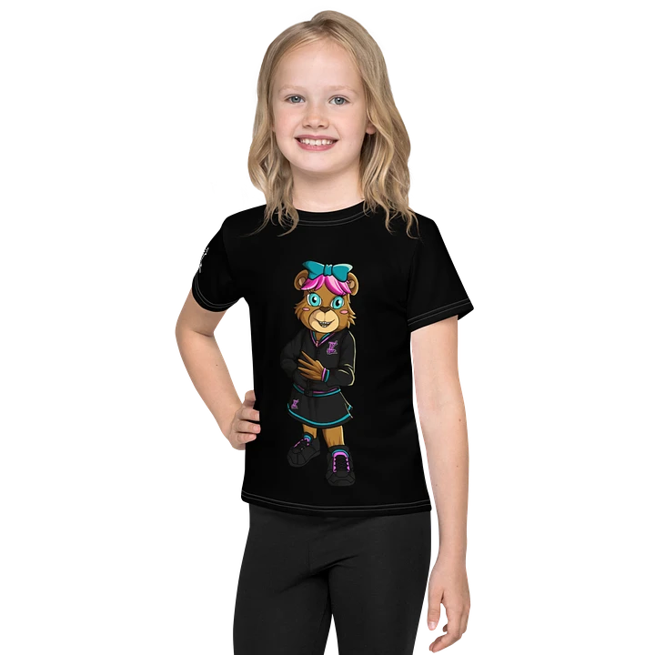 Standing Girl Bear All-Over Print Kids Crew Neck T-Shirt product image (1)