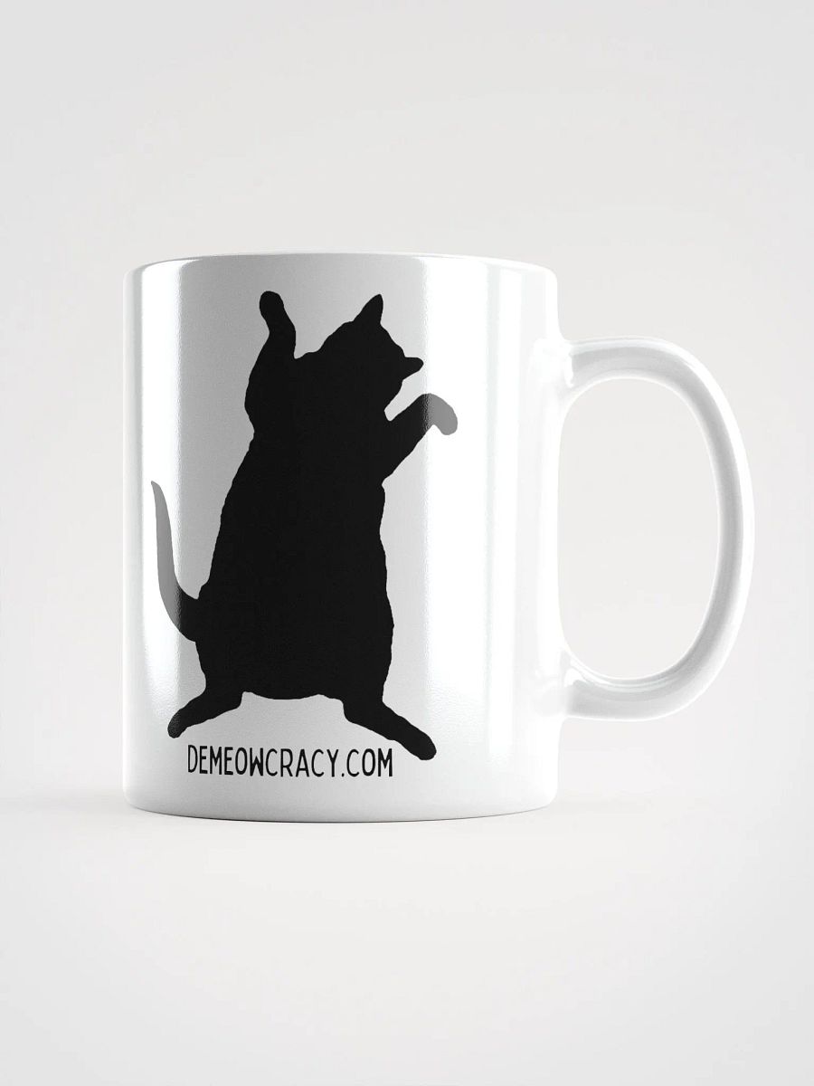 Demeowcracy Dancing Democrat Cat Vote Blue Mug product image (1)